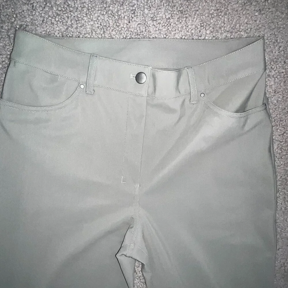 LULULEMON Men's Casual Pants - Flawed - Size 31 - Army Green